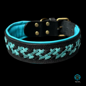 brede band met blauwe vlecht
